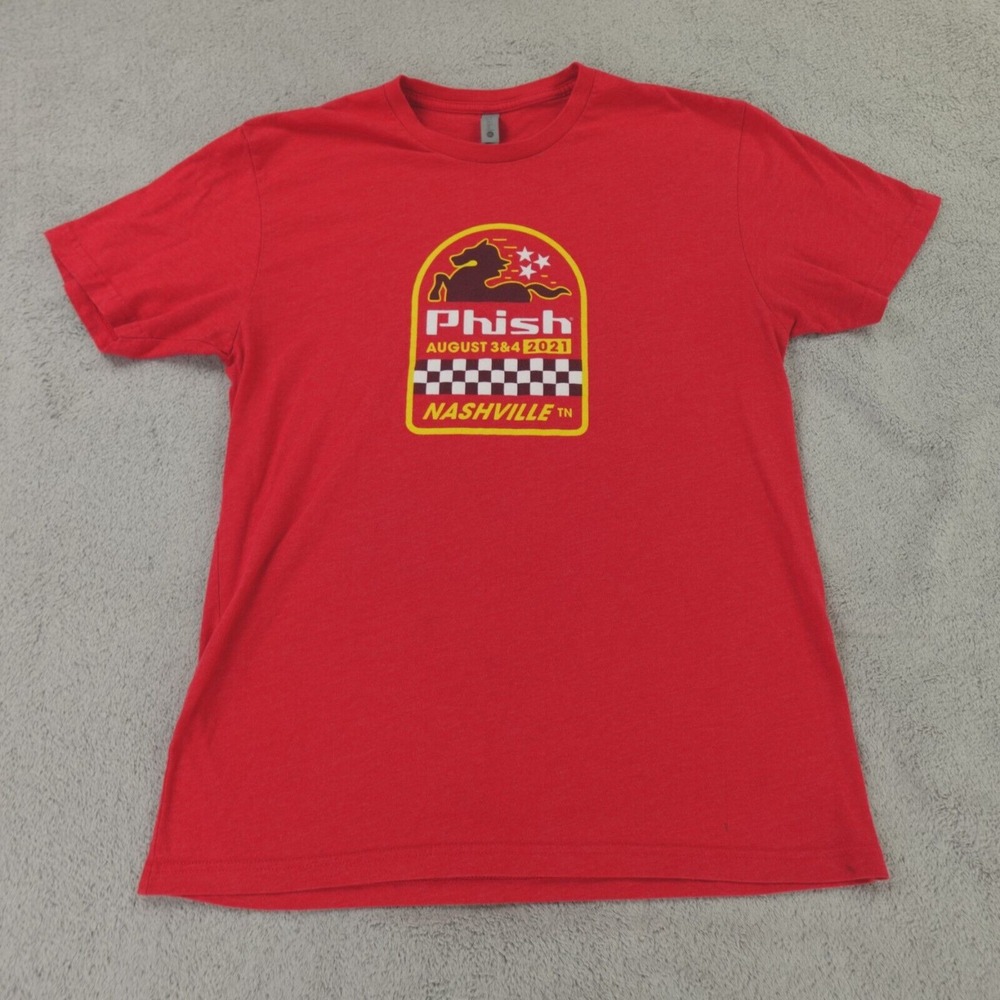 Phish T Shirt Adult Large Red Nashville 2021‎ Horse Race Graphic
